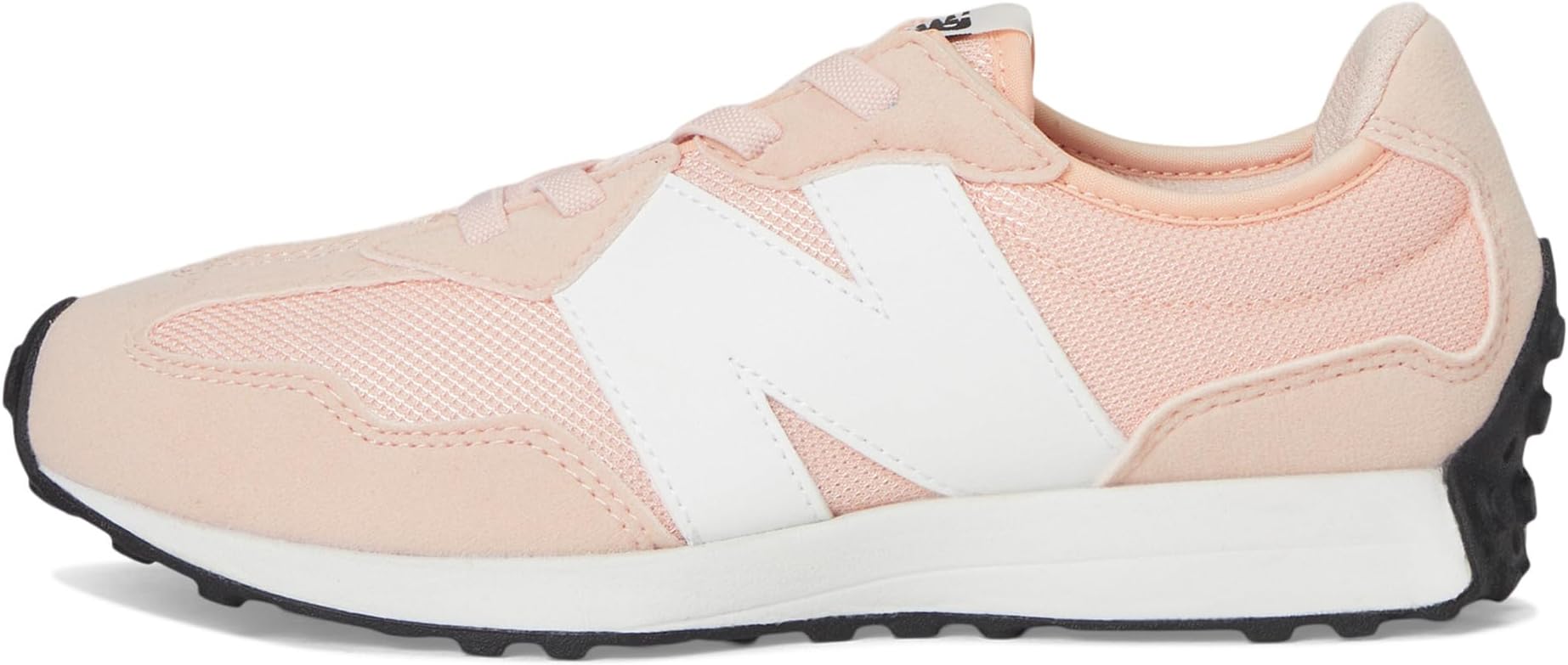 Кроссовки New Balance Kids 327 Bungee Lace, цвет Pink Haze/White — фото 4