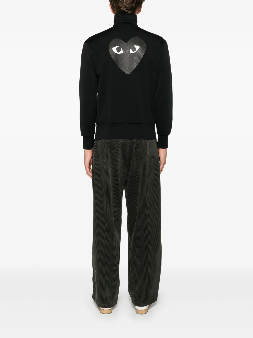 Спортивная куртка из джерси с принтом Comme Des Garçons Play, черный — фото 2