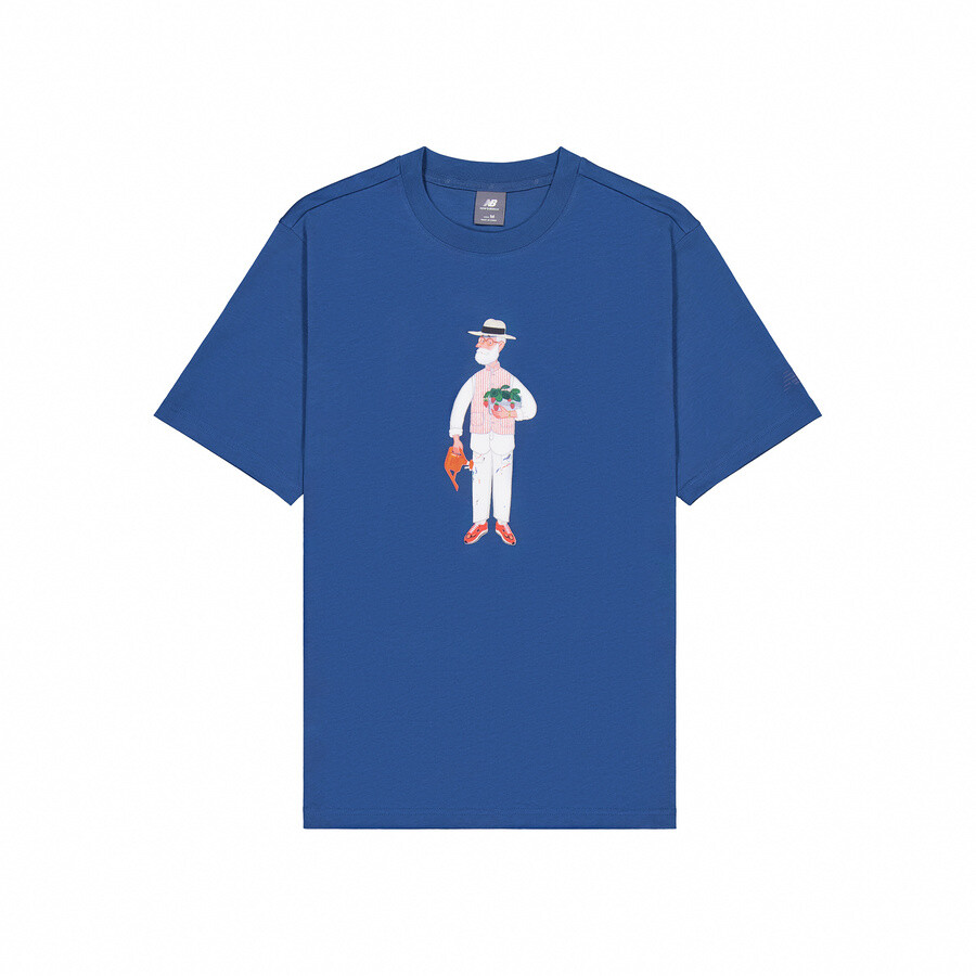 

Футболка унисекс индиго New Balance, индиго