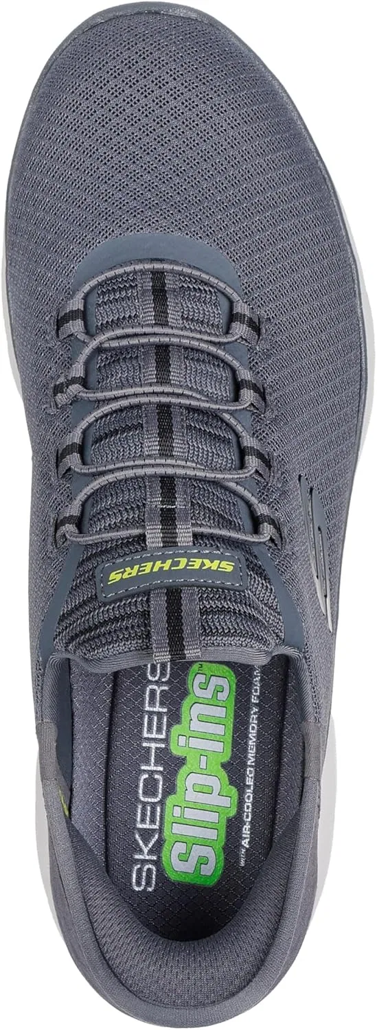 Кроссовки мужские Skechers Summits High Range Hands Free Slip-in, угольный — фото 3