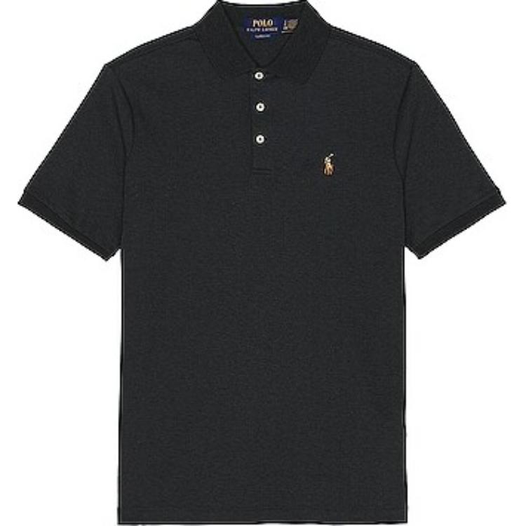 

Рубашка поло с вышивкой Polo Pony Polo Ralph Lauren, черный