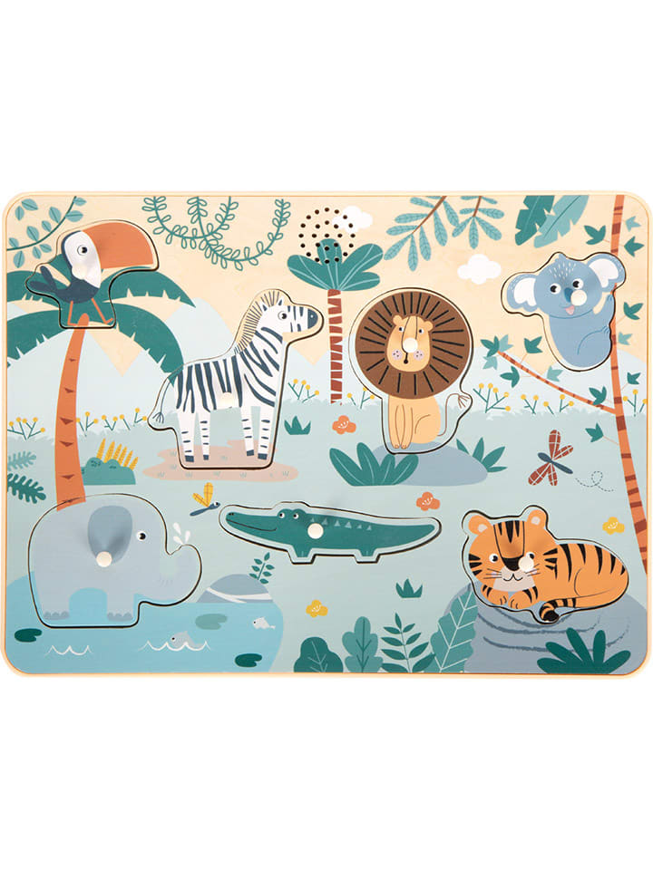 

Пазл из 7 частей «Сафари со звуками животных» - для детей от 12 месяцев