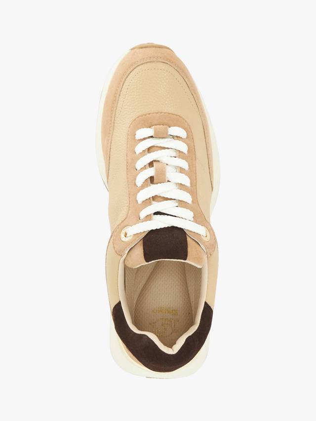 Кроссовки Emotion Lace Up из натуральной кожи Dune London, Camel — фото 3