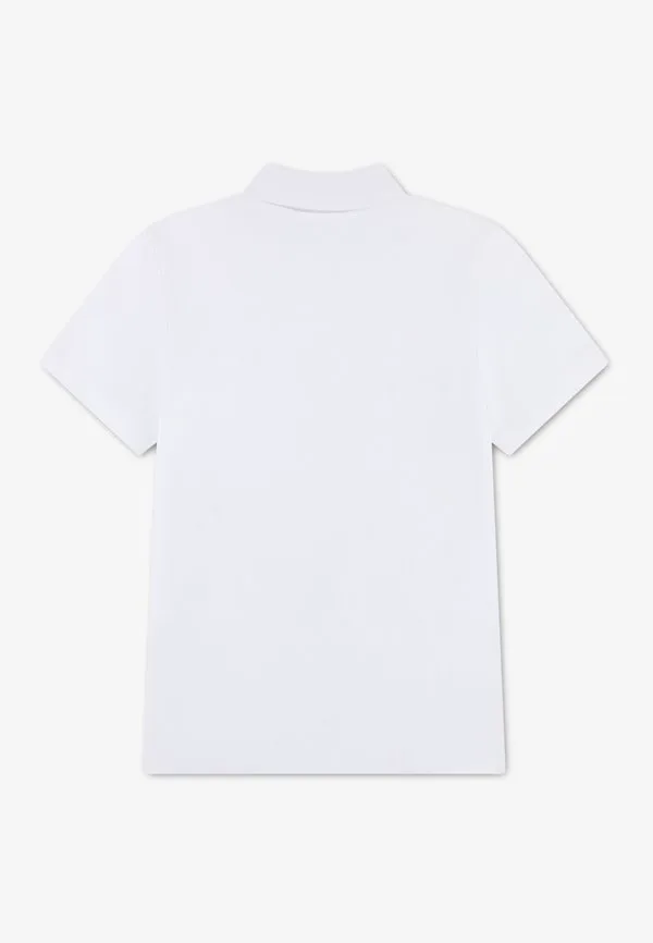 Футболка-Поло с акварельным рисунком Lacoste, Blanc — фото 3