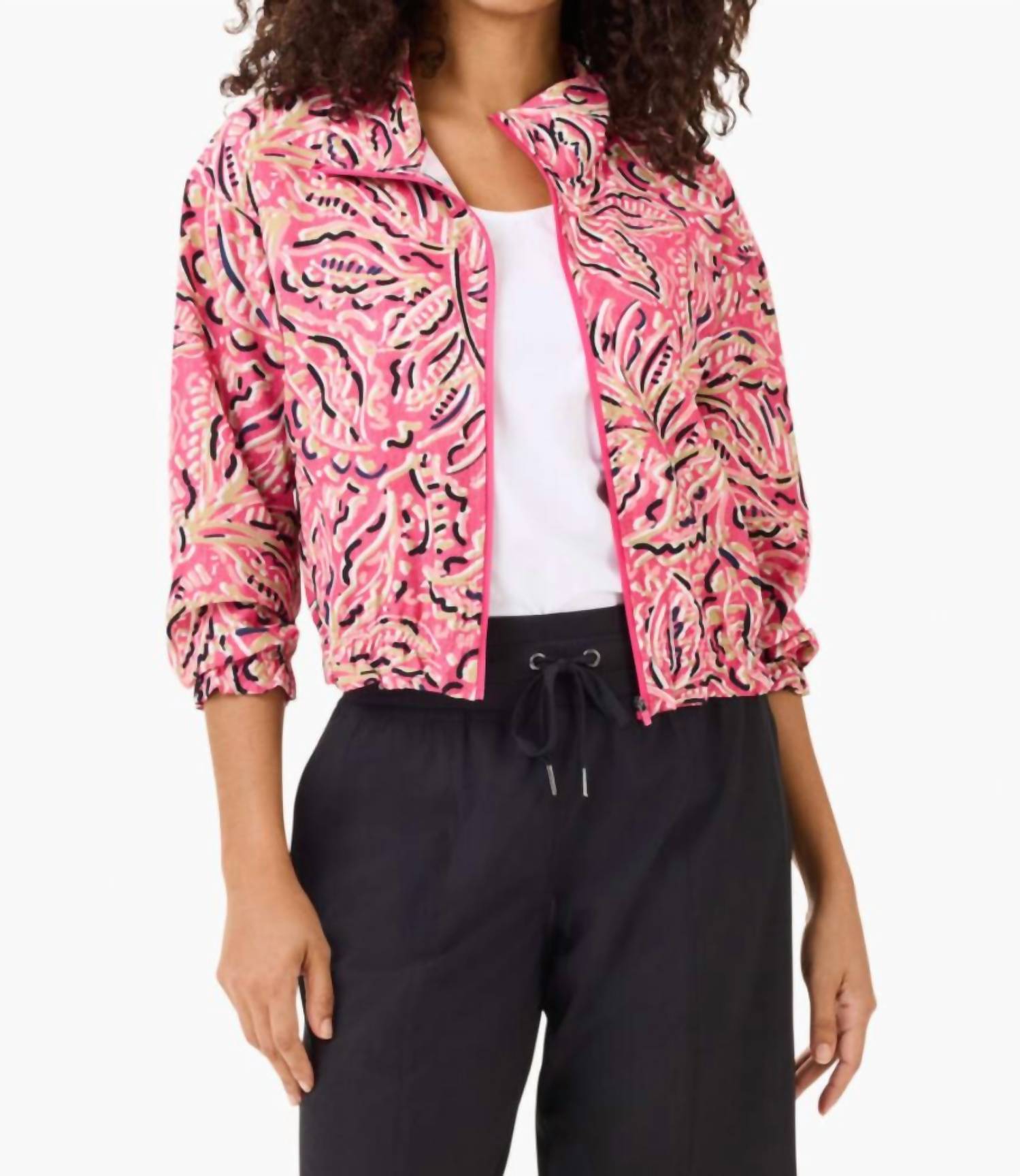 

Куртка Active Tech Stretch Shadow Floral в розовом цвете Multi Nic + Zoe