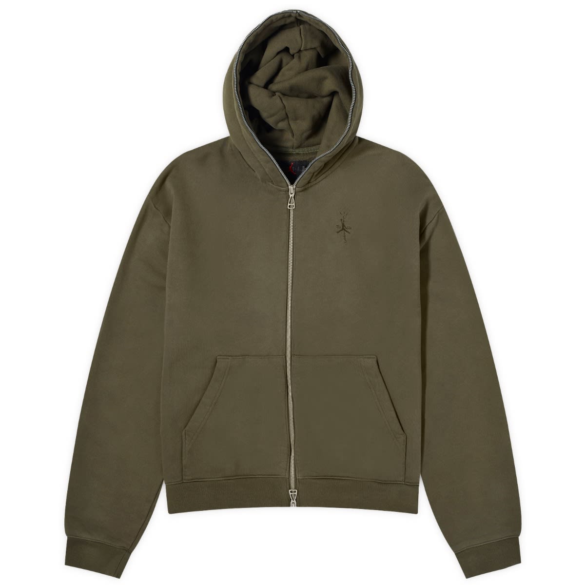 

Худи Air Jordan X Travis Scott Jumpman Jack Full Zip Hoodie, цвет Cargo Khaki