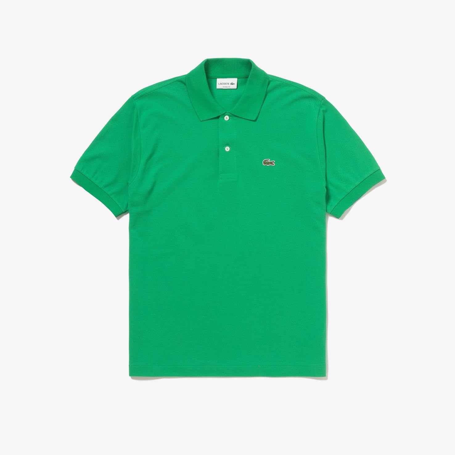 Поло Lacoste L.12.12 Классическое мужское поло с коротким рукавом, зеленый — фото 3