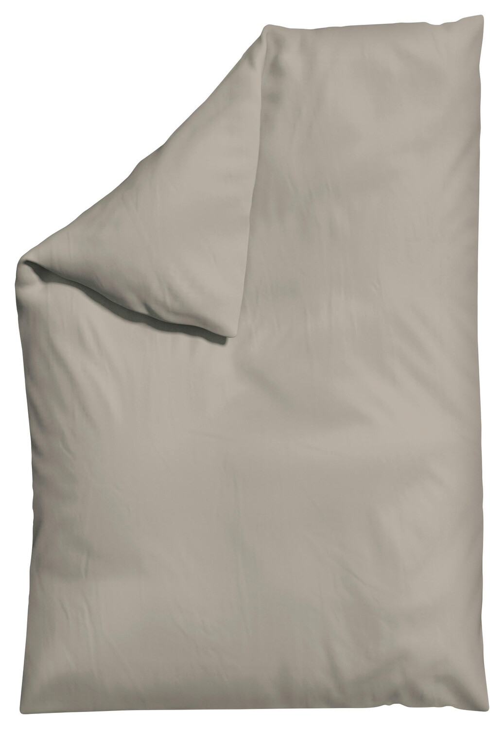 

Пододеяльник Schlafgut, 135-140x200 см, серо-коричневый