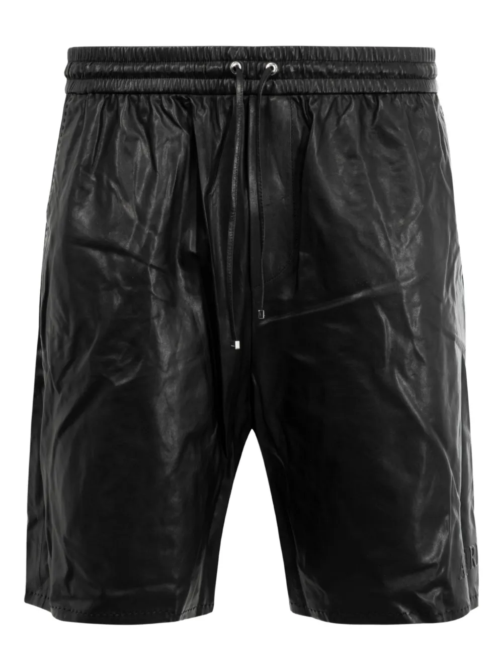 

Кожаные шорты на кулиске AMIRI, черный