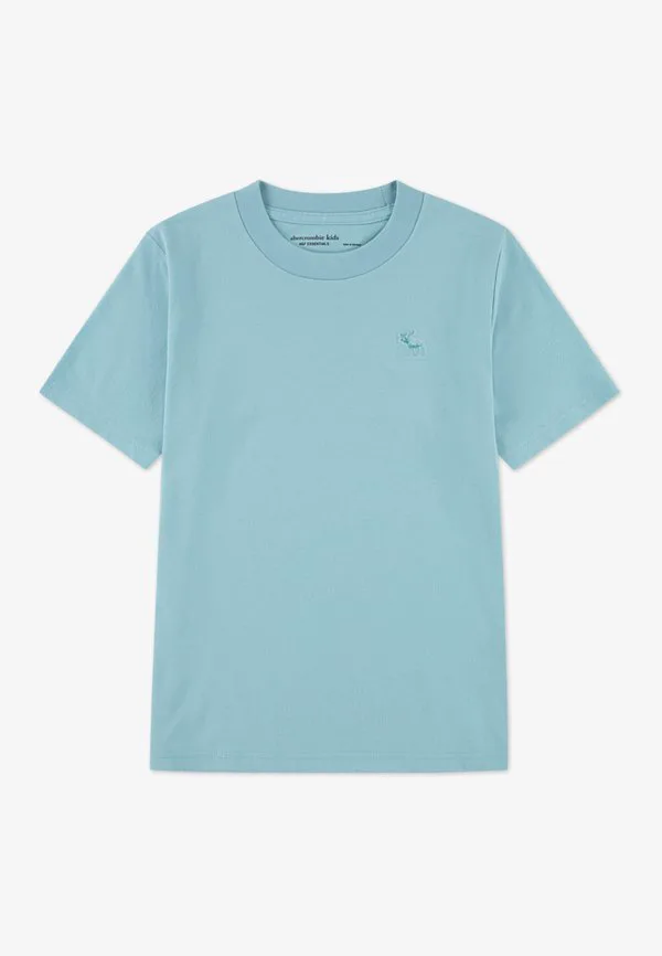 Базовая футболка с коротким рукавом Abercrombie & Fitch, Blue