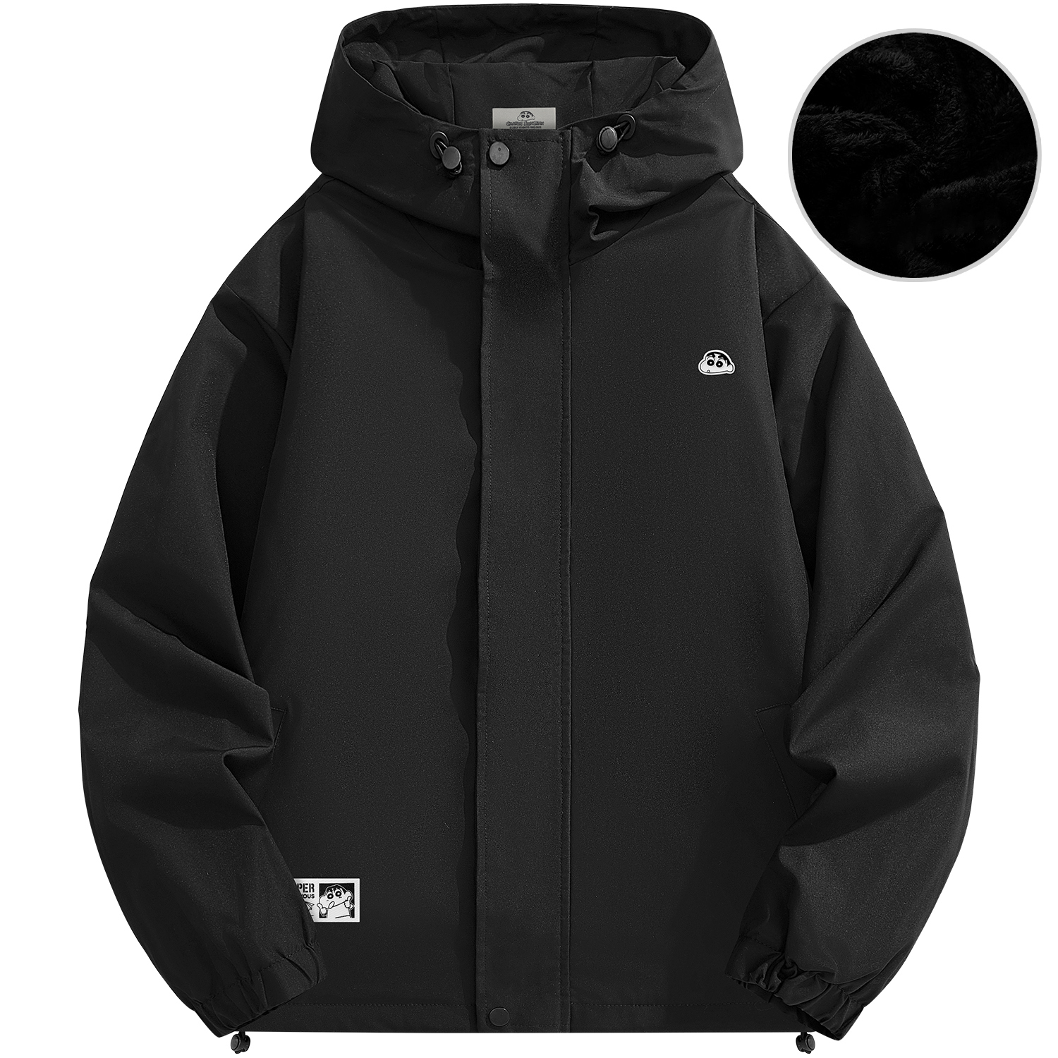 

Crayon Shinchan Куртка Unisex, Black[Basic Fleece-Lined]