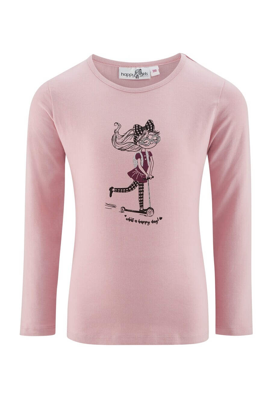 

Лонгслив happy girls Shirt, розовый