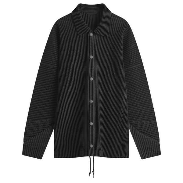 

Куртка тренера из плиссированной сетки Homme Plissé Issey Miyake, черный