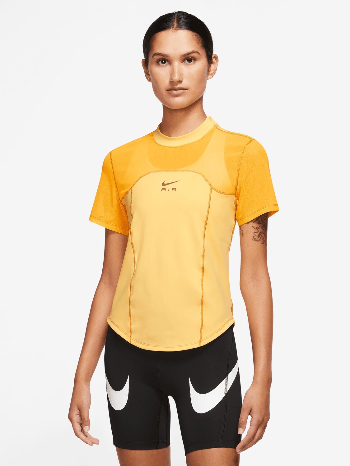 

Футболка Nike W NK DF AIR SS TOP, желтый