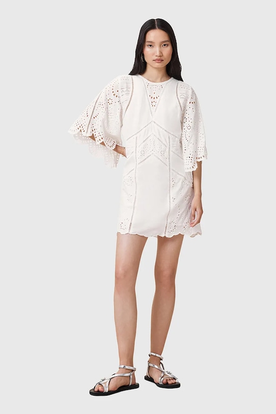 

Хлопковое платье Luci Allsaints, белый