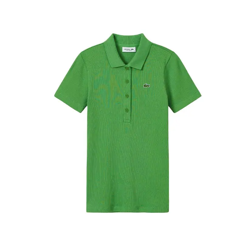 

LACOSTE Футболка-поло женская NPA/Moss Green с воротником-поло, умеренно прямого кроя