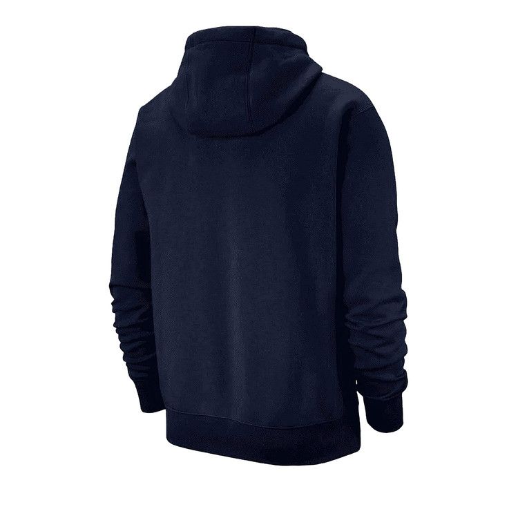 Худи Nike Sportswear Club Fleece Pullover Hoodie, Midnight Navy/White — фото 2