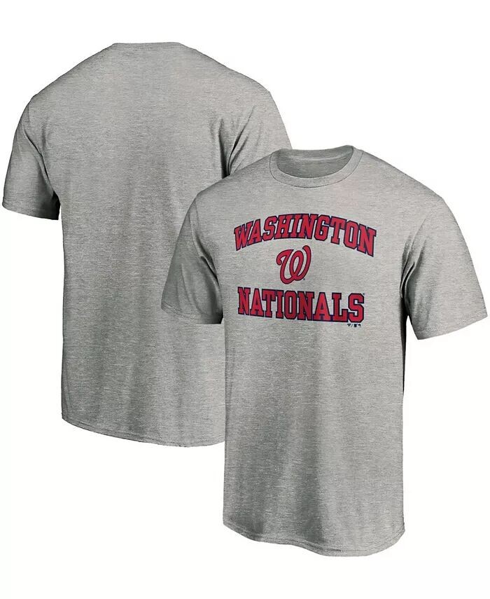 

Мужская серая футболка Washington Nationals с принтом Heart Soul Fanatics