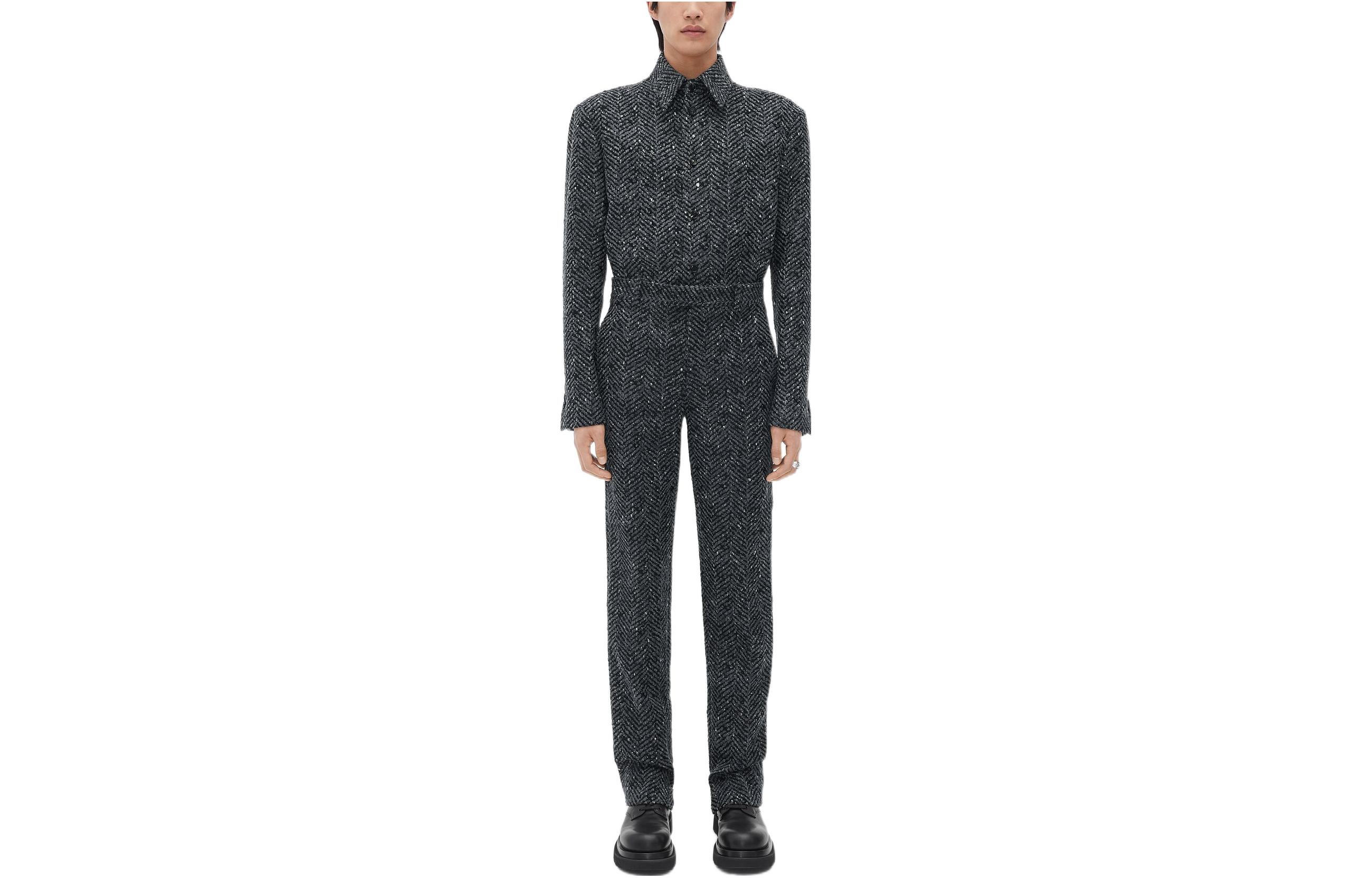 

Bottega Veneta Брюки Casual FW22 мужские Black Gray