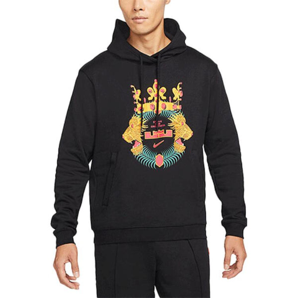 Толстовка Men's Nike Basketball Sports Training Casual Fleece Lined Hooded Black, черный — фото 3