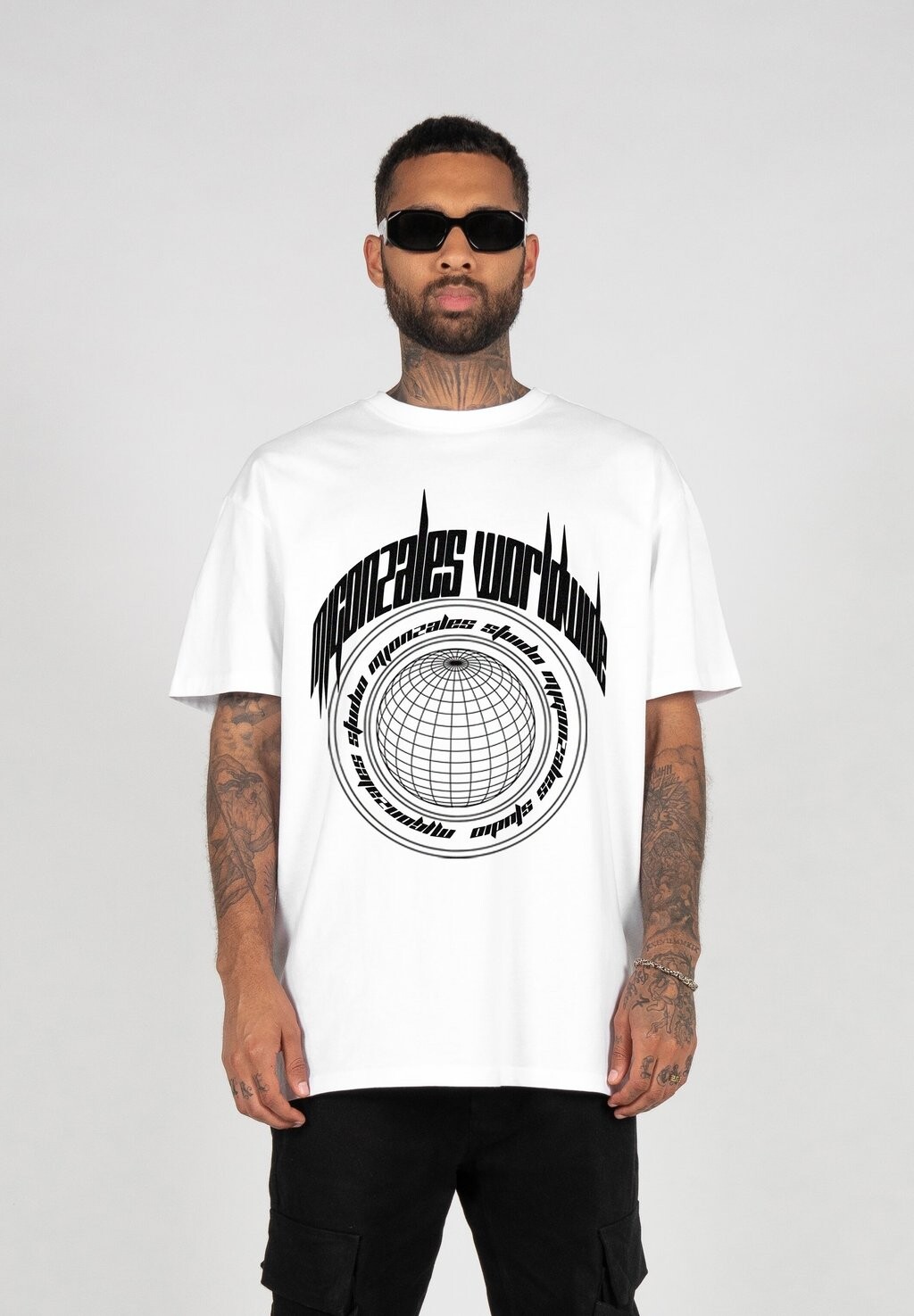 

Футболка с принтом Männer Worldwide X Heavy Oversized MJ Gonzales, белый