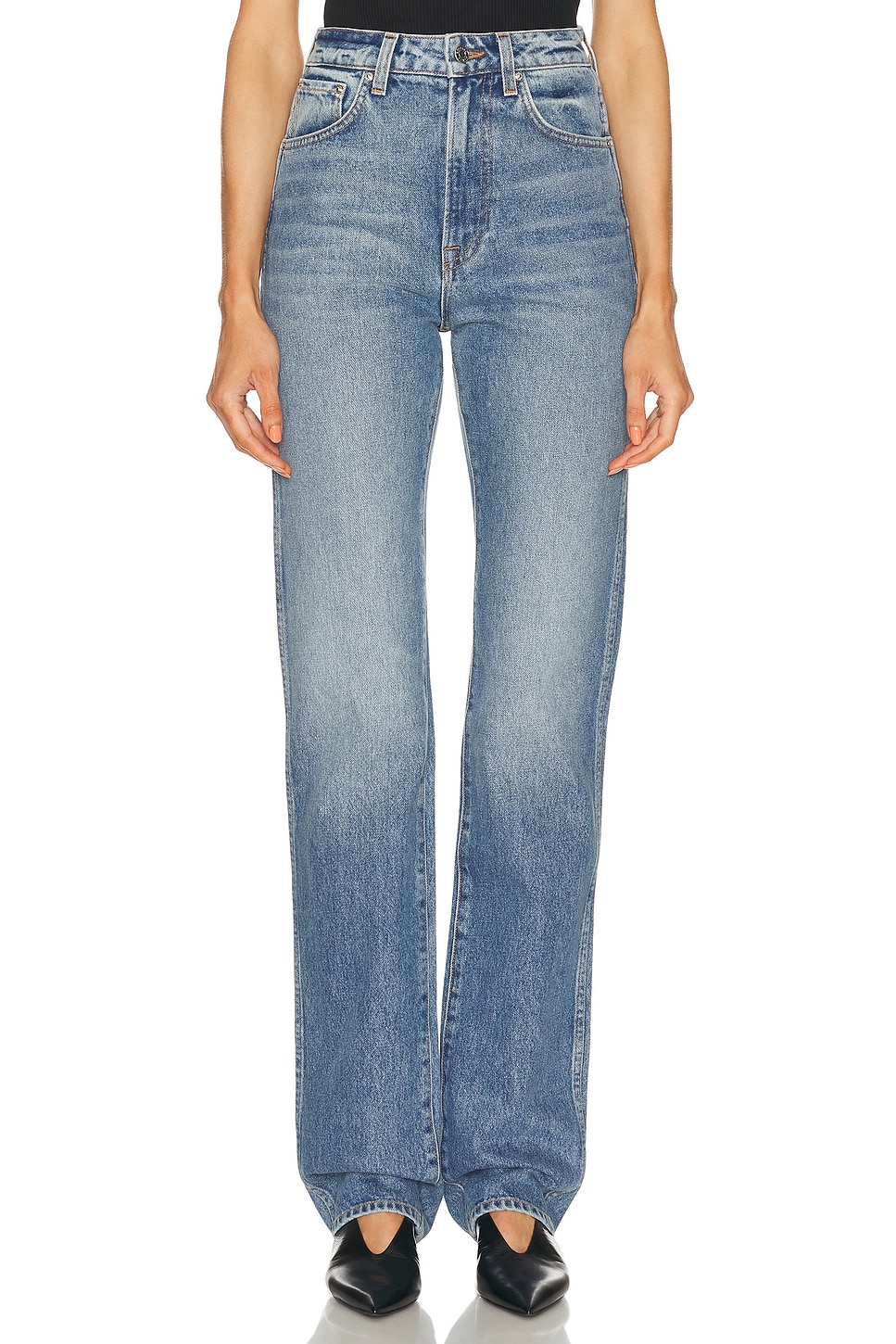 

Джинсы Sara Super High Rise Straight Full Length Grlfrnd, Lenox Hill