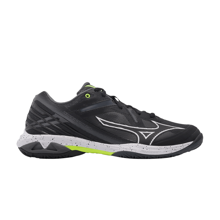 

Кроссовки Wave Claw 3 Super Wide 'Black White Lime', черный