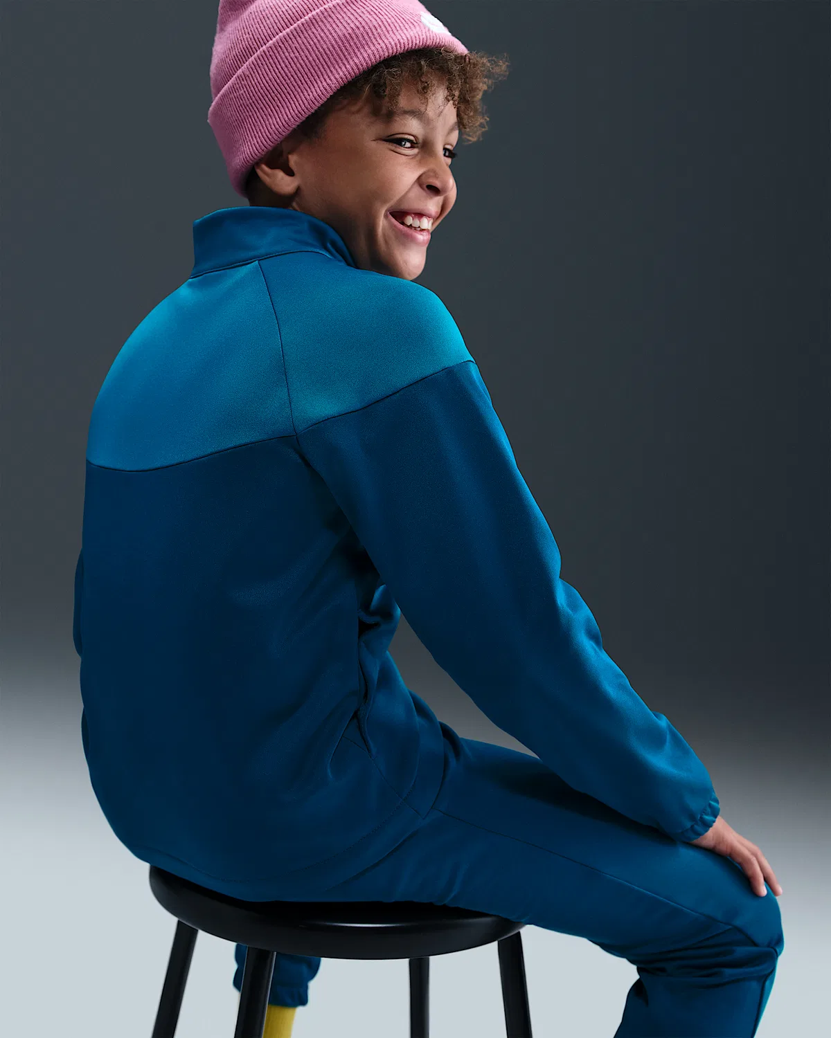 Детский спортивный костюм Dri-FIT Nike Sportswear, Blue Force/Green Abyss/White — фото 3