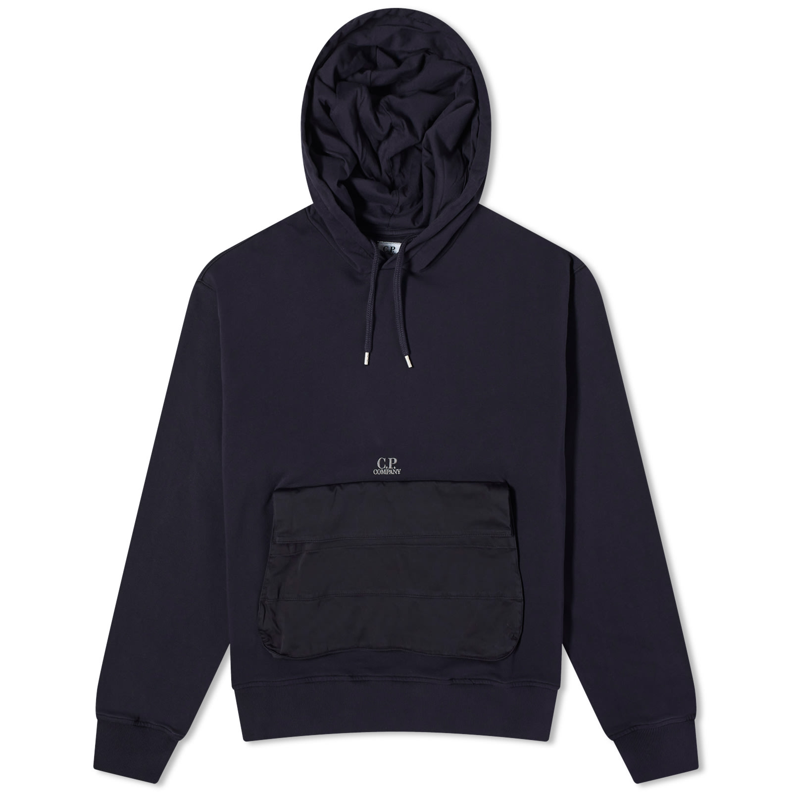 

Худи C.P. Company Nylon Pocket Popover Hoody, цвет Total Eclipse