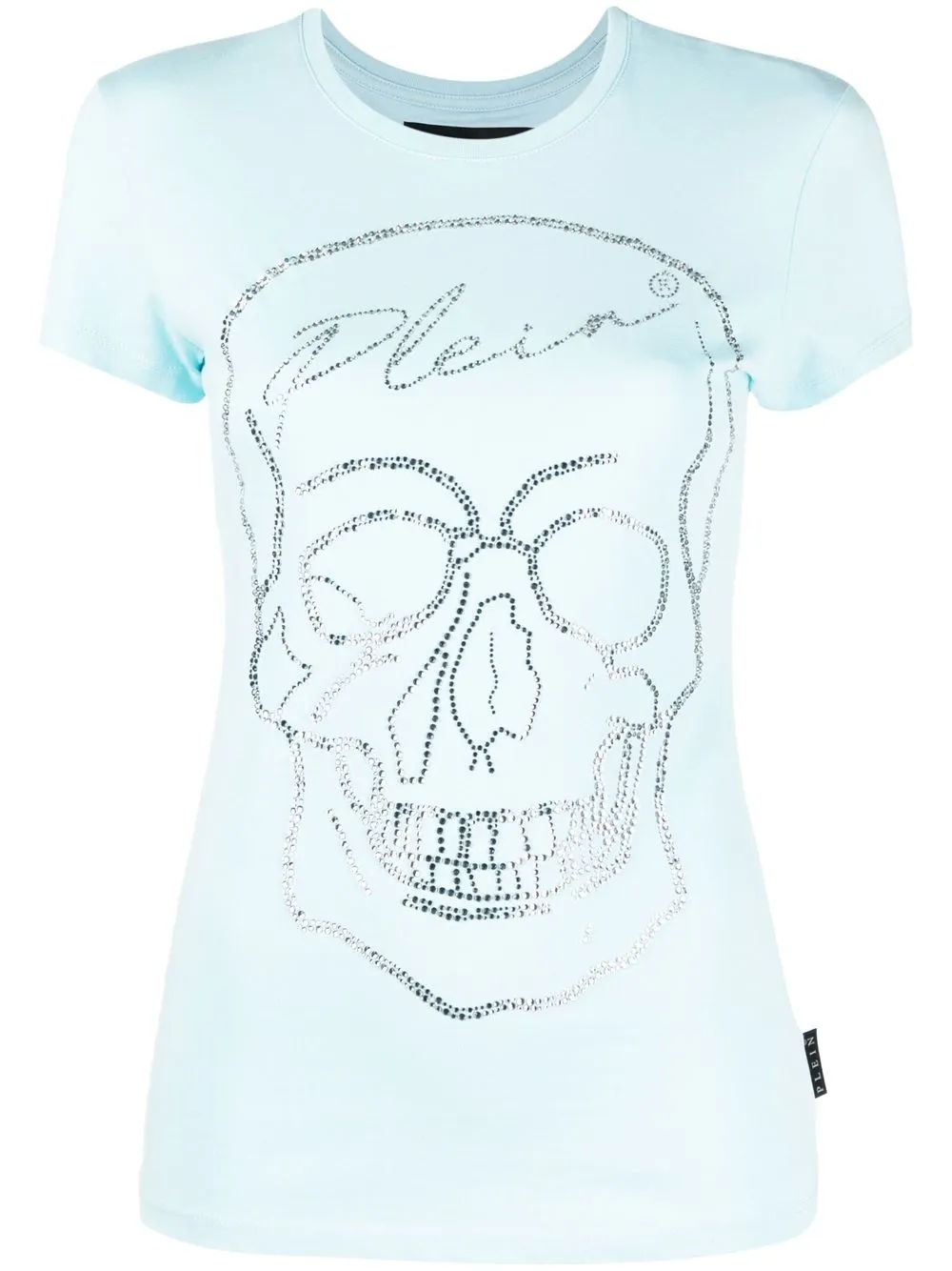 

Футболка с декором Skull Philipp Plein, синий