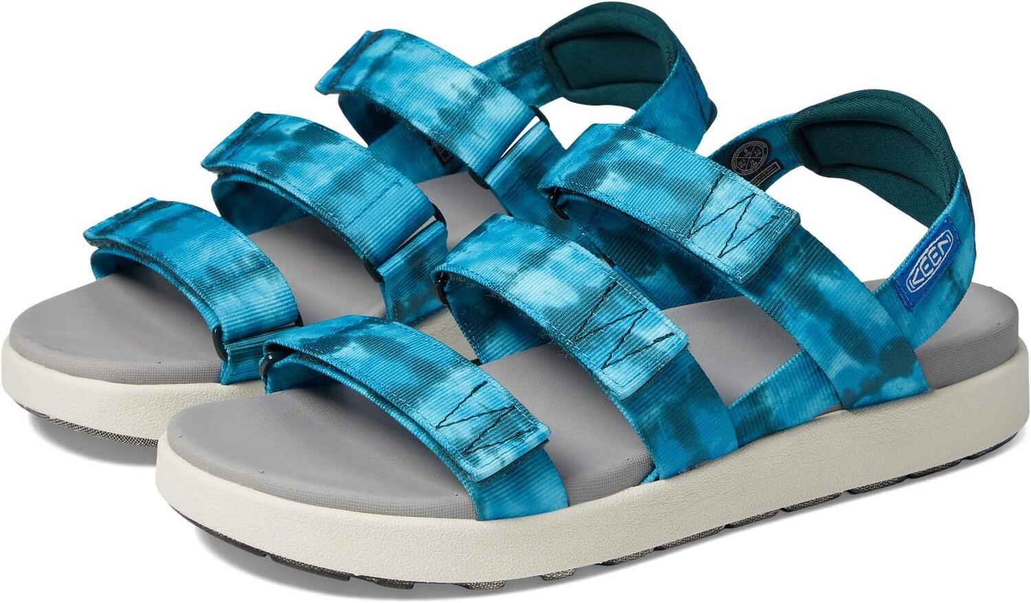 

Сандалии Elle Strappy KEEN, цвет Seamoss Tie-Dye/Star White