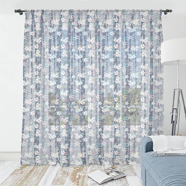 

Штора Abakuhaus Blumen Mix 2 шт, 274x210x0,5 см цвет purpleblue mehrfarbig