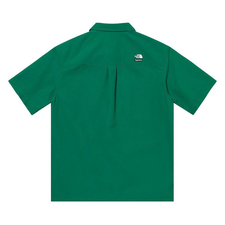 Рубашка Supreme x The North Face Trekking Short-Sleeve Shirt, Dark Green — фото 2