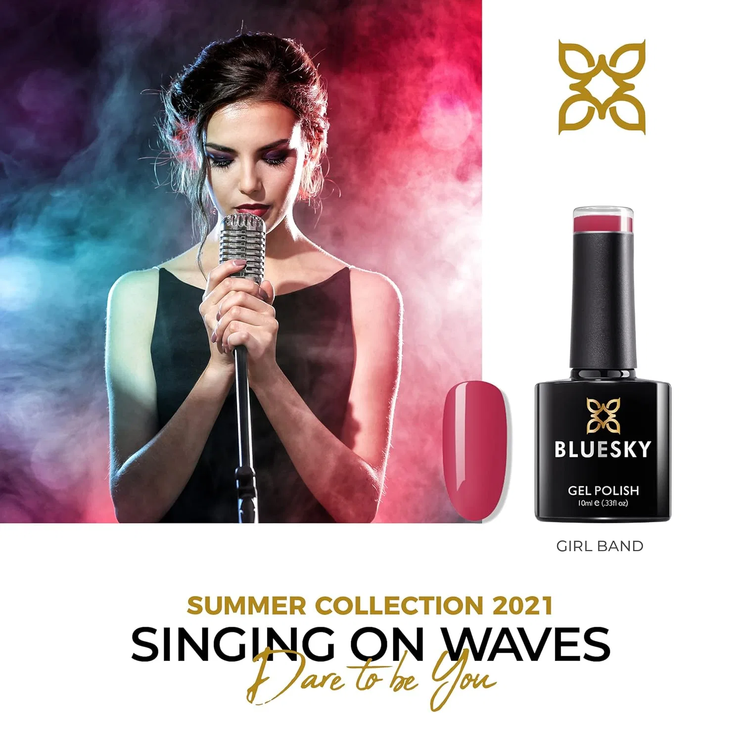 Гель-лак для ногтей «Girl Band Ss2119» из коллекции Bluesky Summer 2021 Bluesky, Girl Band - Ss2119 — фото 2