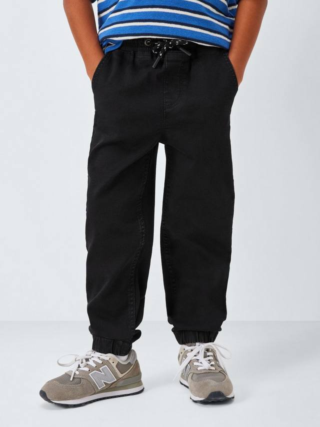 

Детские джинсовые джоггеры на шнурке John Lewis, Blue Mid Wash