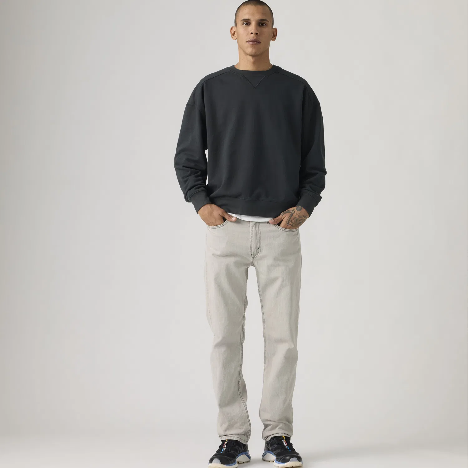 Мужские прямые джинсы 514 из легкой ткани Levi's, Grey