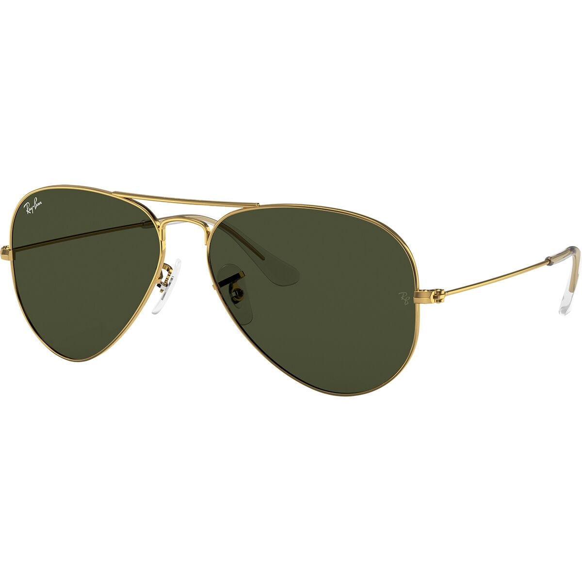 

Большие металлические солнцезащитные очки-авиаторы Ray-Ban, цвет grey on legend gold/clear gradient grey