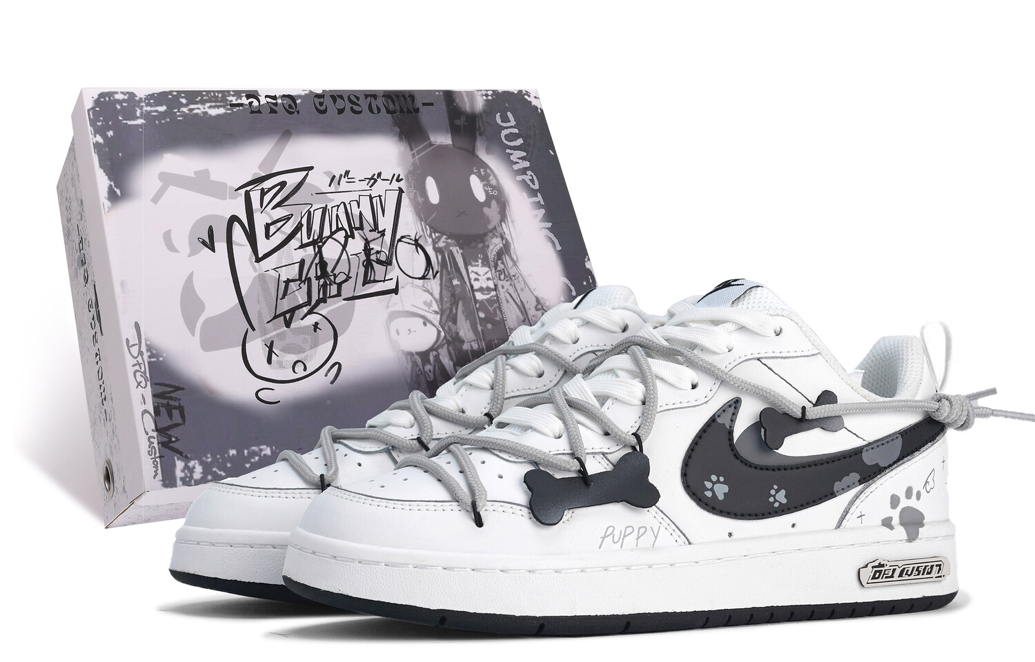 

Кроссовки Nike Court Borough Skateboard Shoes Women's Low-Top White Black