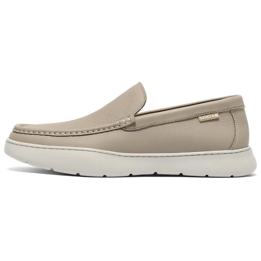 Повседневные кожаные туфли мужские low top Senda, серый