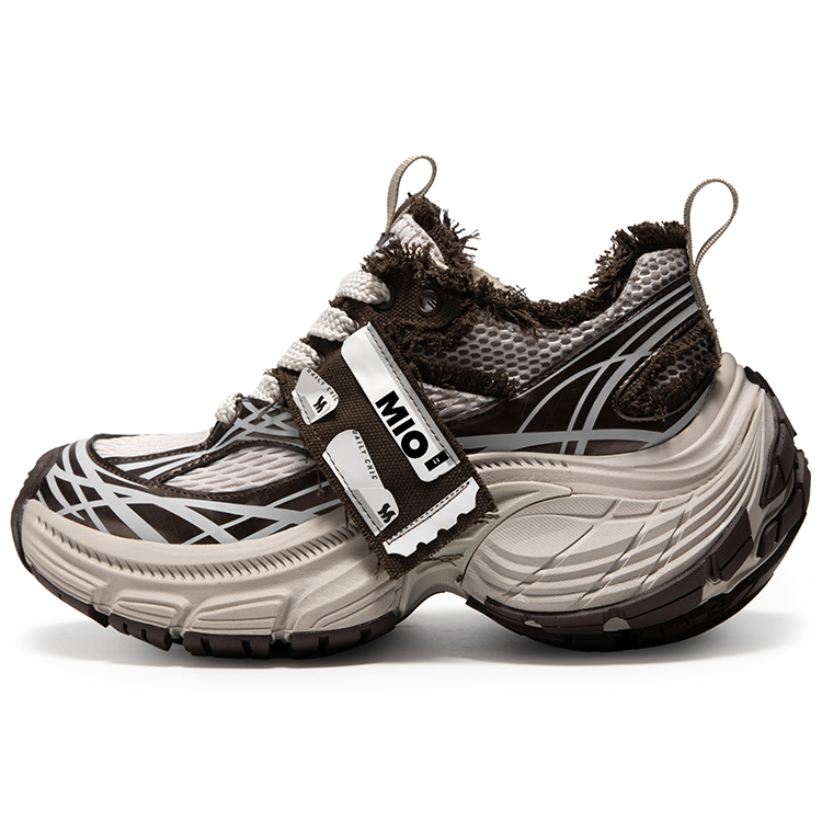 

Кроссовки Chunky Low Top Unisex MIO, оранжевый/coffee