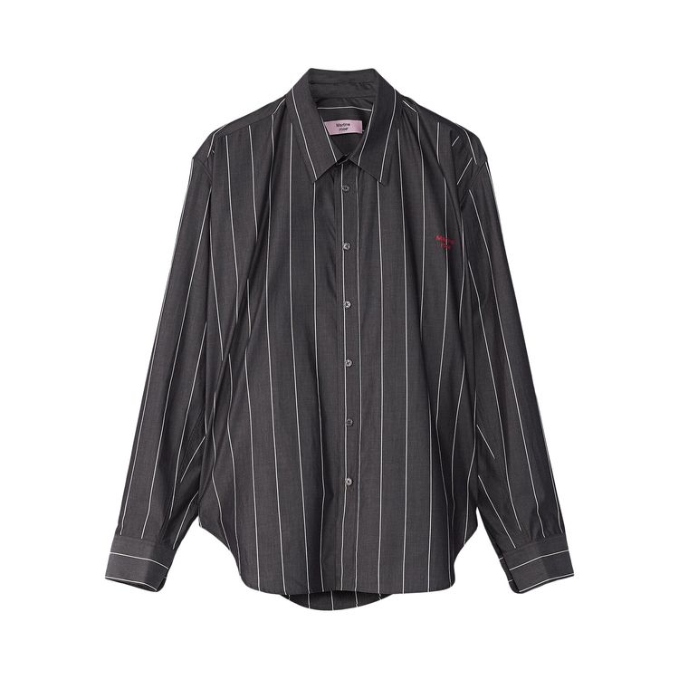 

Рубашка Martine Rose Pulled Neck Long-Sleeve Shirt 'Grey', серый