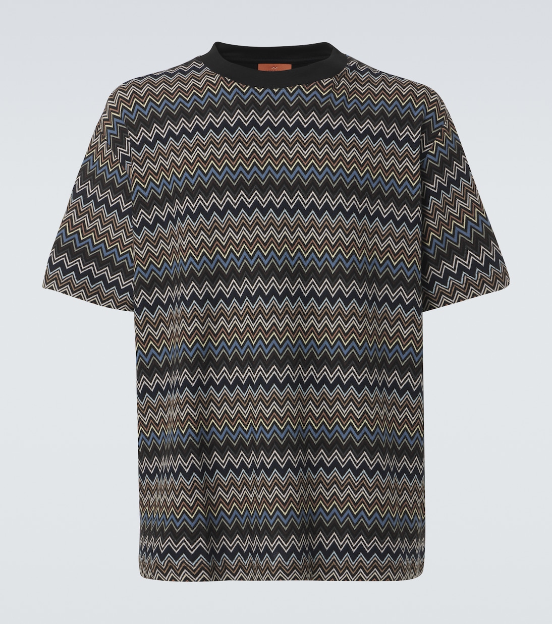 

Футболка из хлопкового джерси с узором зигзаг Missoni, разноцветный