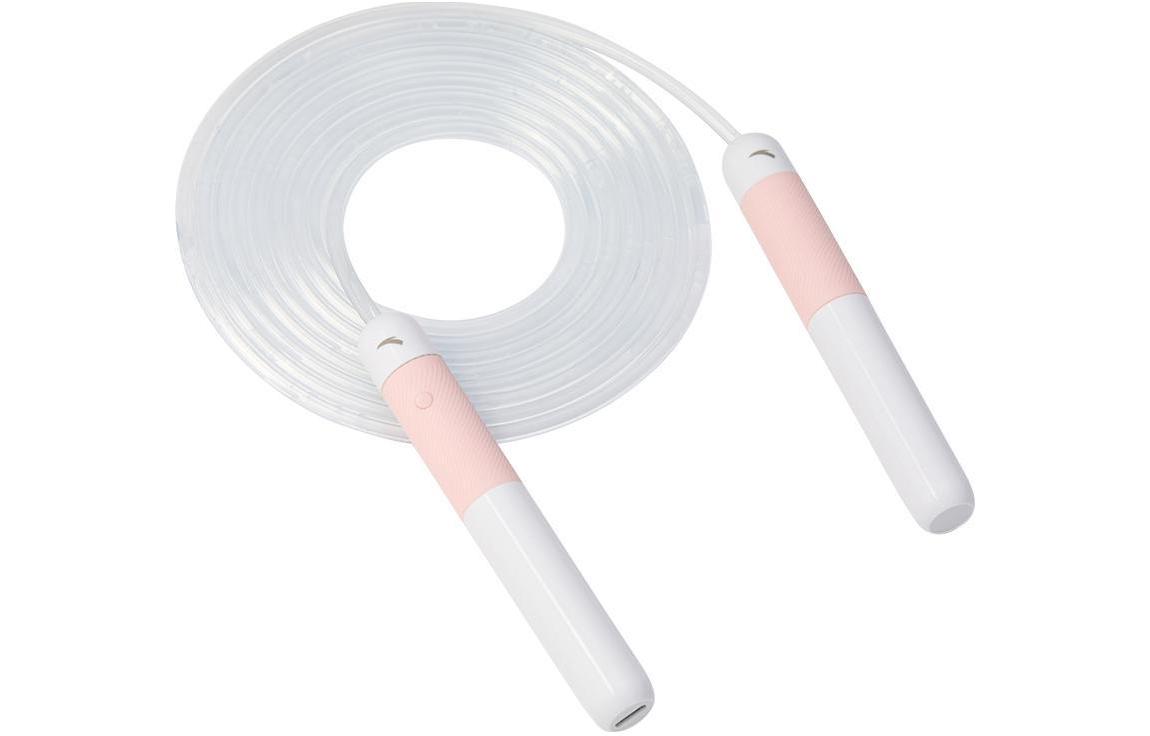 

Развлекательная скакалка для детей материал PVC, MMA материал ручки ABS, силикон ANTA, розовый/белый