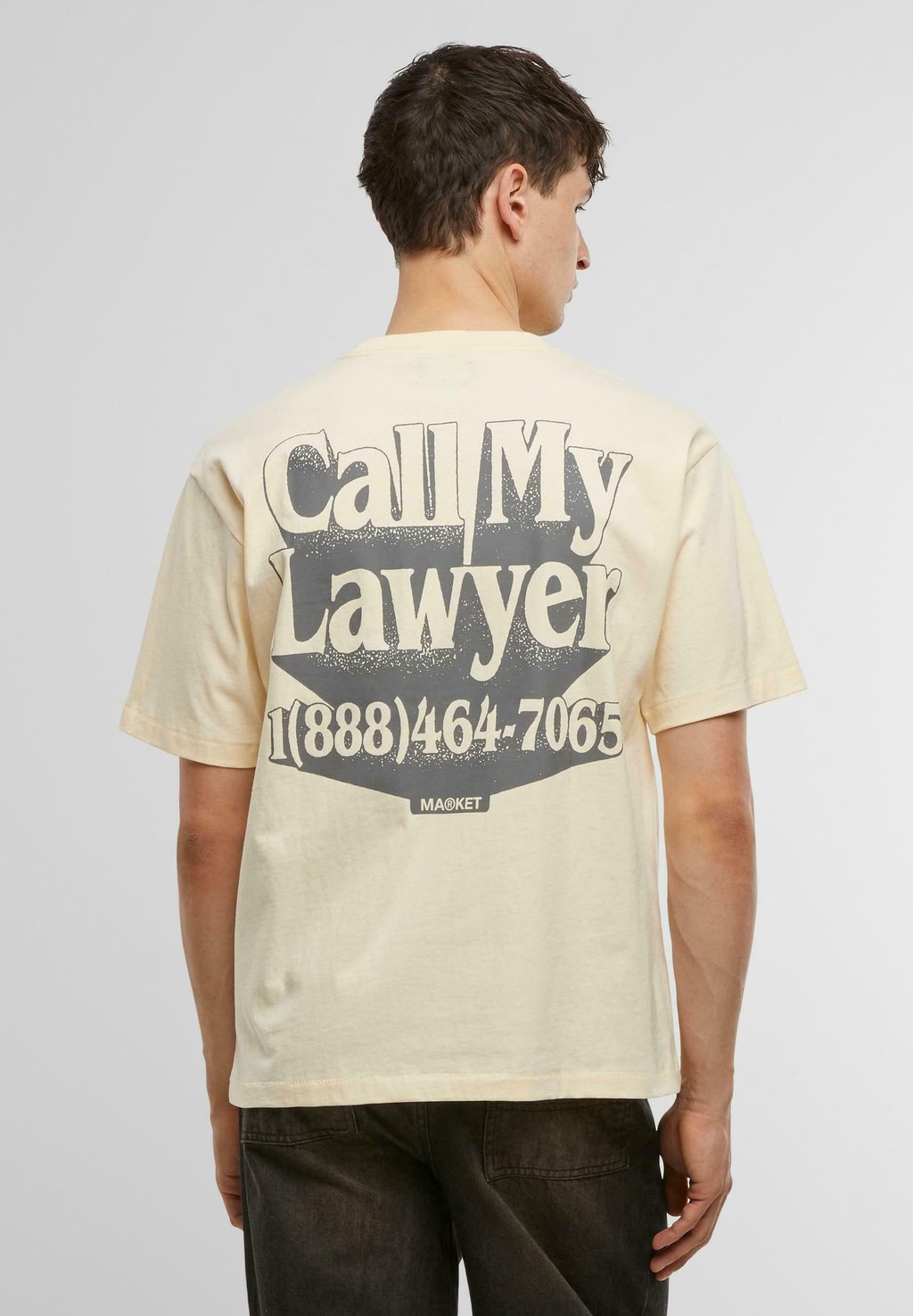 

Футболка с принтом CALL MY LAWYER 3D Market, бежевый