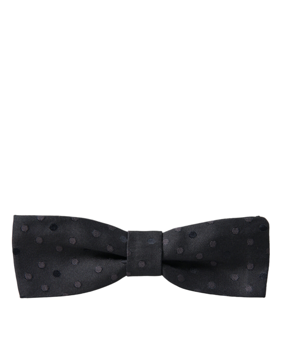 Роскошный шелковый галстук-бабочка в горошек для мужчин Dolce & Gabbana, серый — фото 4