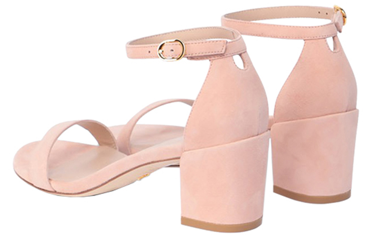 Сандалии Stuart Weitzman с одной лямкой 6,5 см женские розовые — фото 4