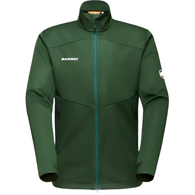 

MAMMUT Куртка азиатского кроя мужская черная, Forest Green/Woods