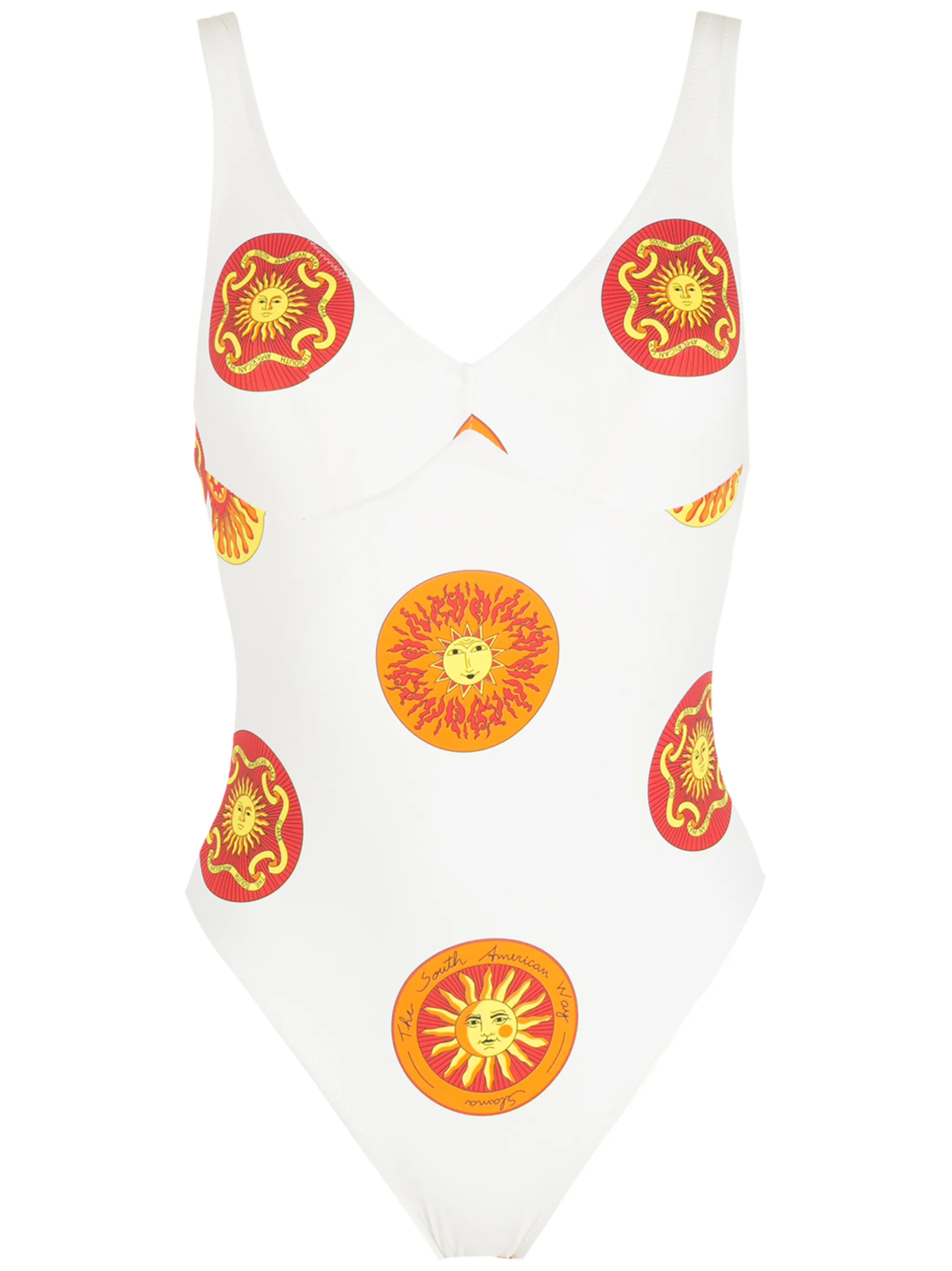 

Купальник Sol с принтом Amir Slama, белый