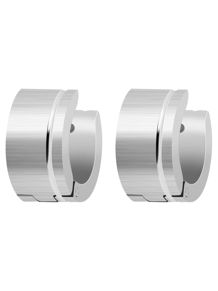 

Adeliás Женские серьги - серьги-кольца на шарнирах из нержавеющей стали серебристого цвета