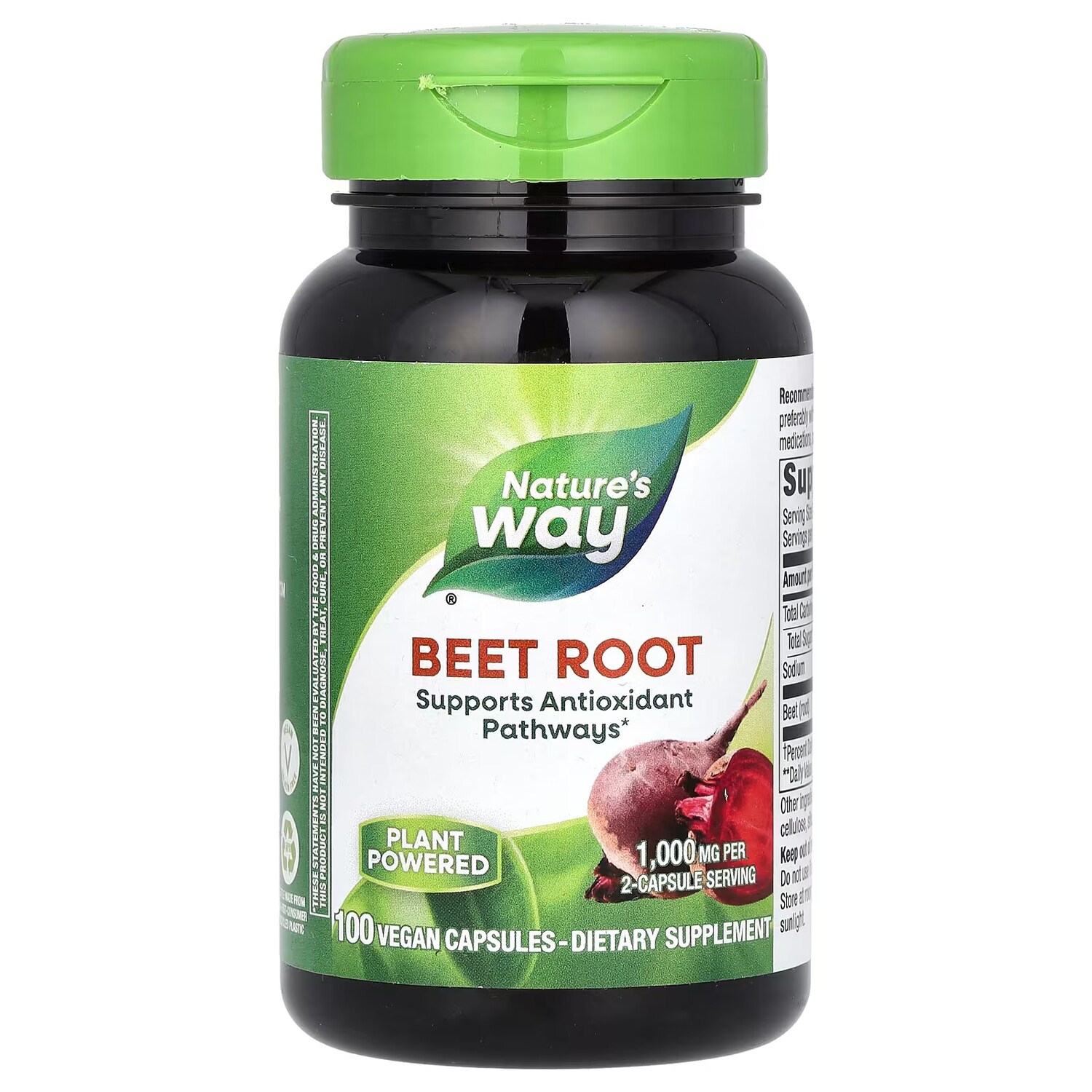 

Добавка Nature's Way Beet Root 1000 мг, 100 веганских капсул